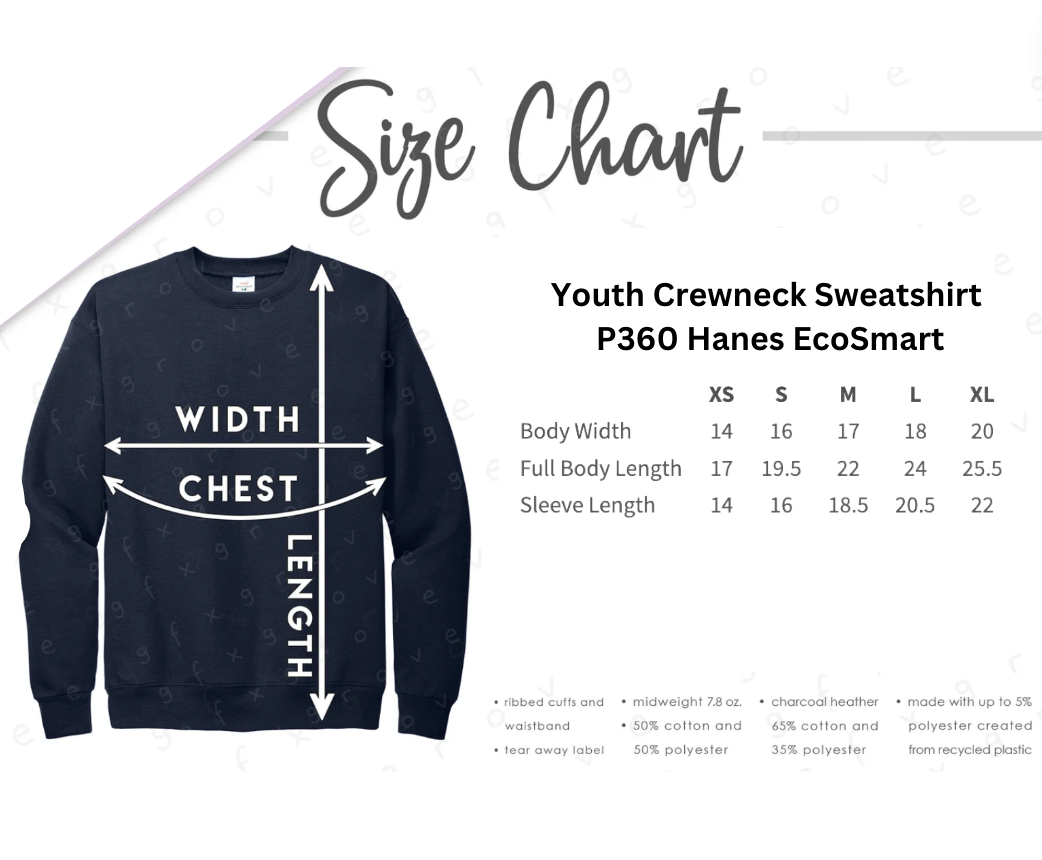 Bows Sweatshirt : Adult & Youth