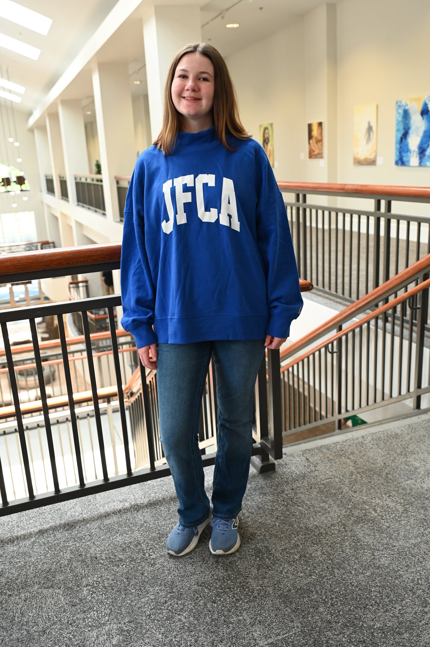 Diana Mock Collar Crewneck