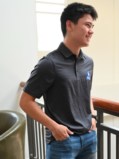Under Armor Aura Striped Polo